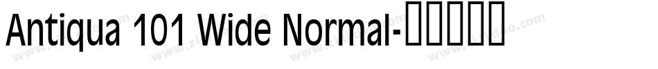Antiqua 101 Wide Normal字体转换